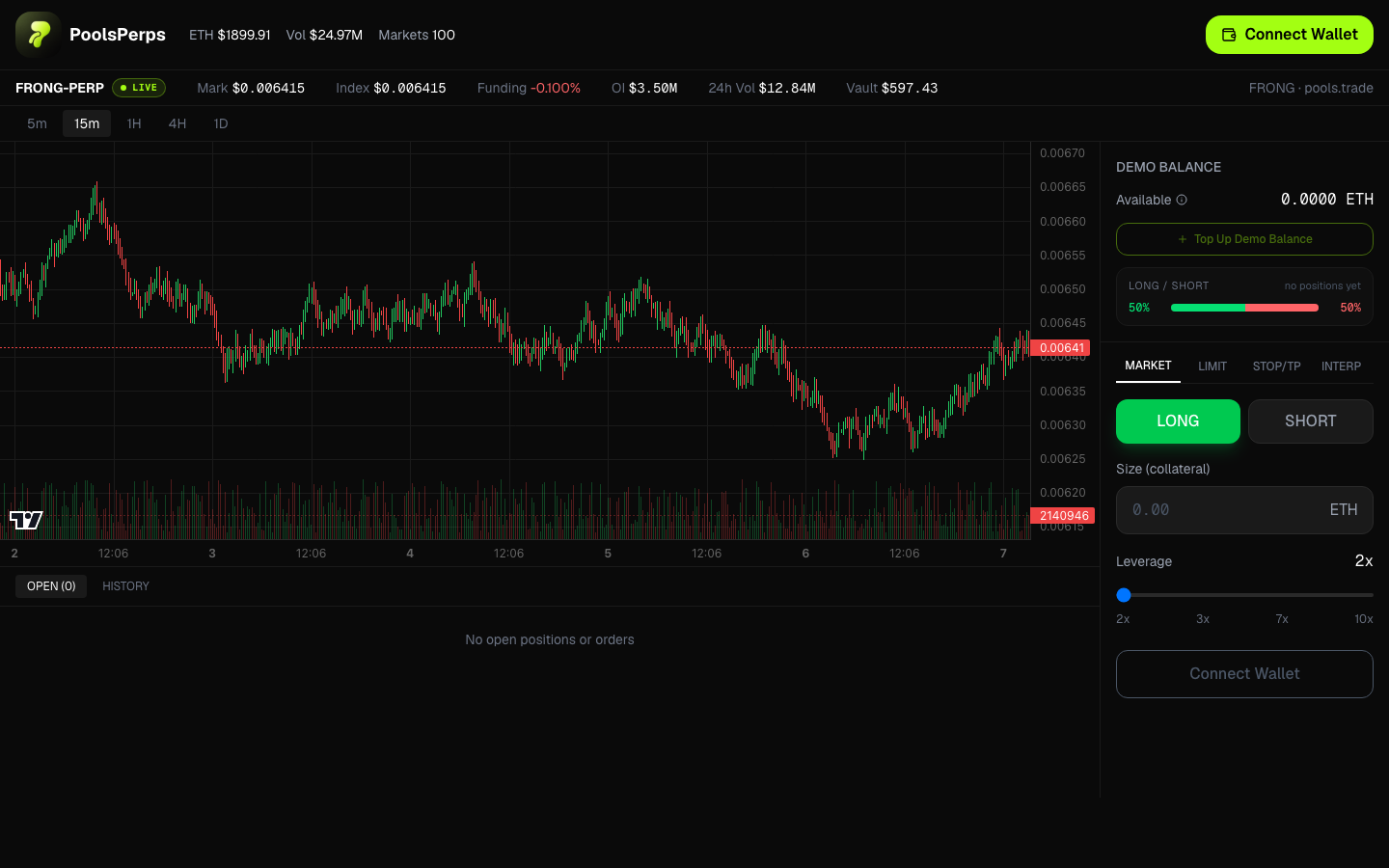 KestrelPerps trading platform