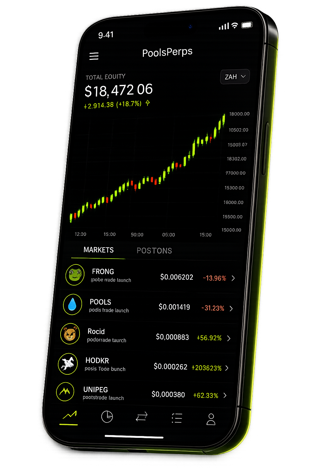 KestrelPerps mobile app